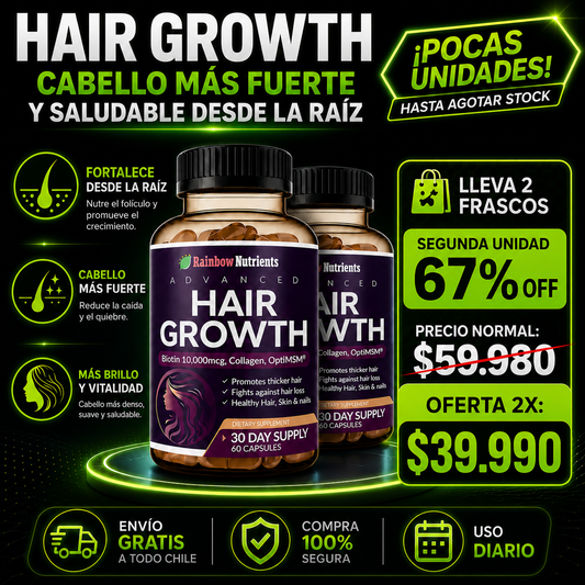 HairReviv™ – Cabello Más Fuerte y Saludable desde la Raíz.