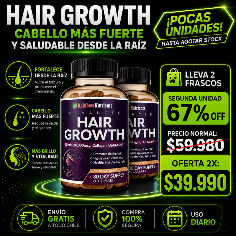 HairReviv™ – Cabello Más Fuerte y Saludable desde la Raíz.