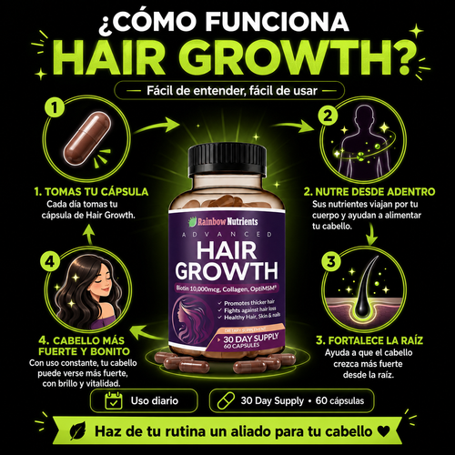 HairReviv™ – Cabello Más Fuerte y Saludable desde la Raíz.